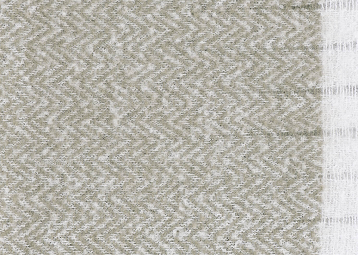 Dante Herringbone Throw Sage/Ivory