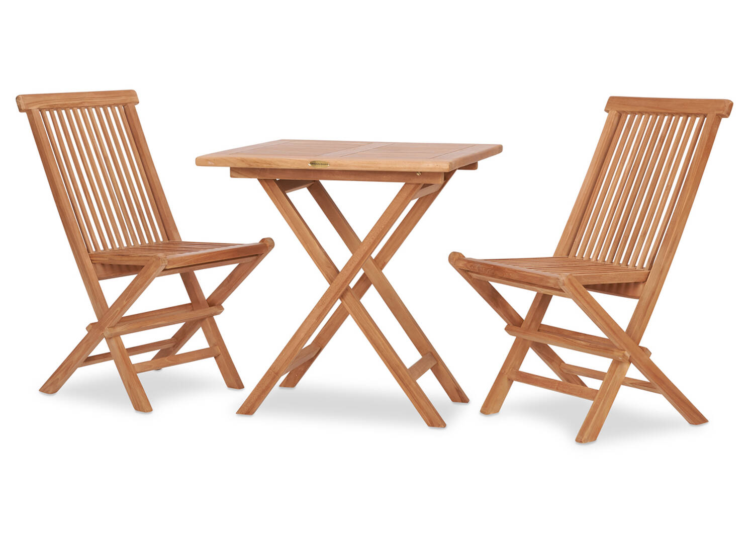 Ens.patio Galiano de 3 pcs -teck naturel