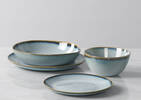 Service vaisselle Burritts 16 p. bleu p.