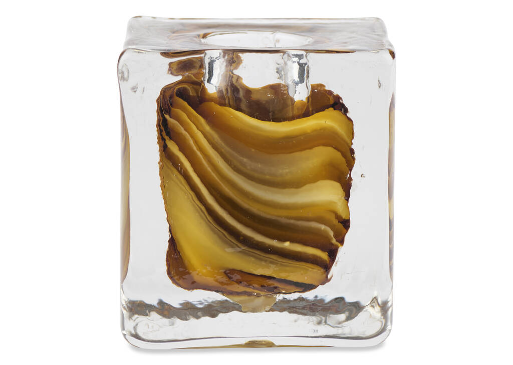 Lior Candle Holder Small Brown