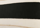 Coussin rayé Ruiz 12x22 naturel/noir