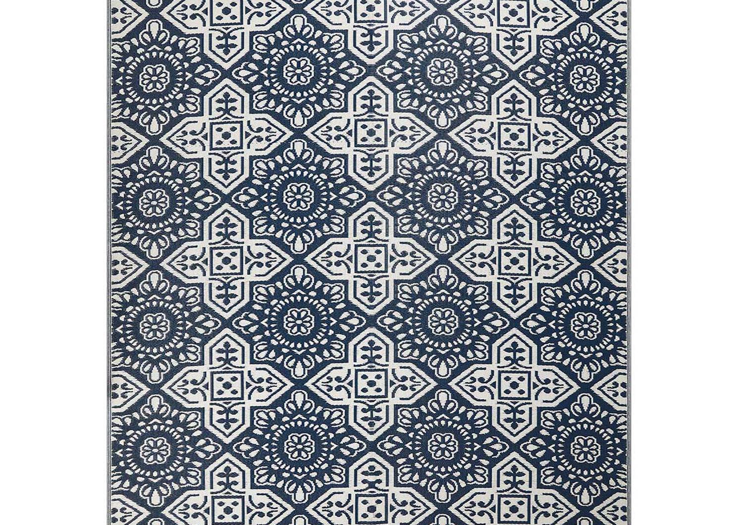 Tapis ext motifs Bali 108x144 Atlantique