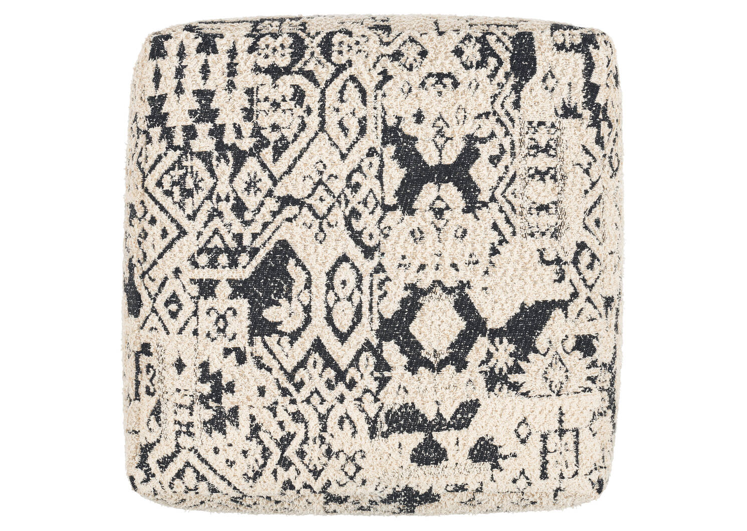 Bari Pouf Black/Natural