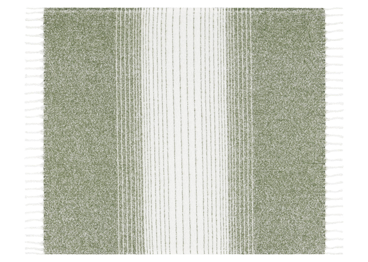 Arcus Striped Throw Cypress/Ivory