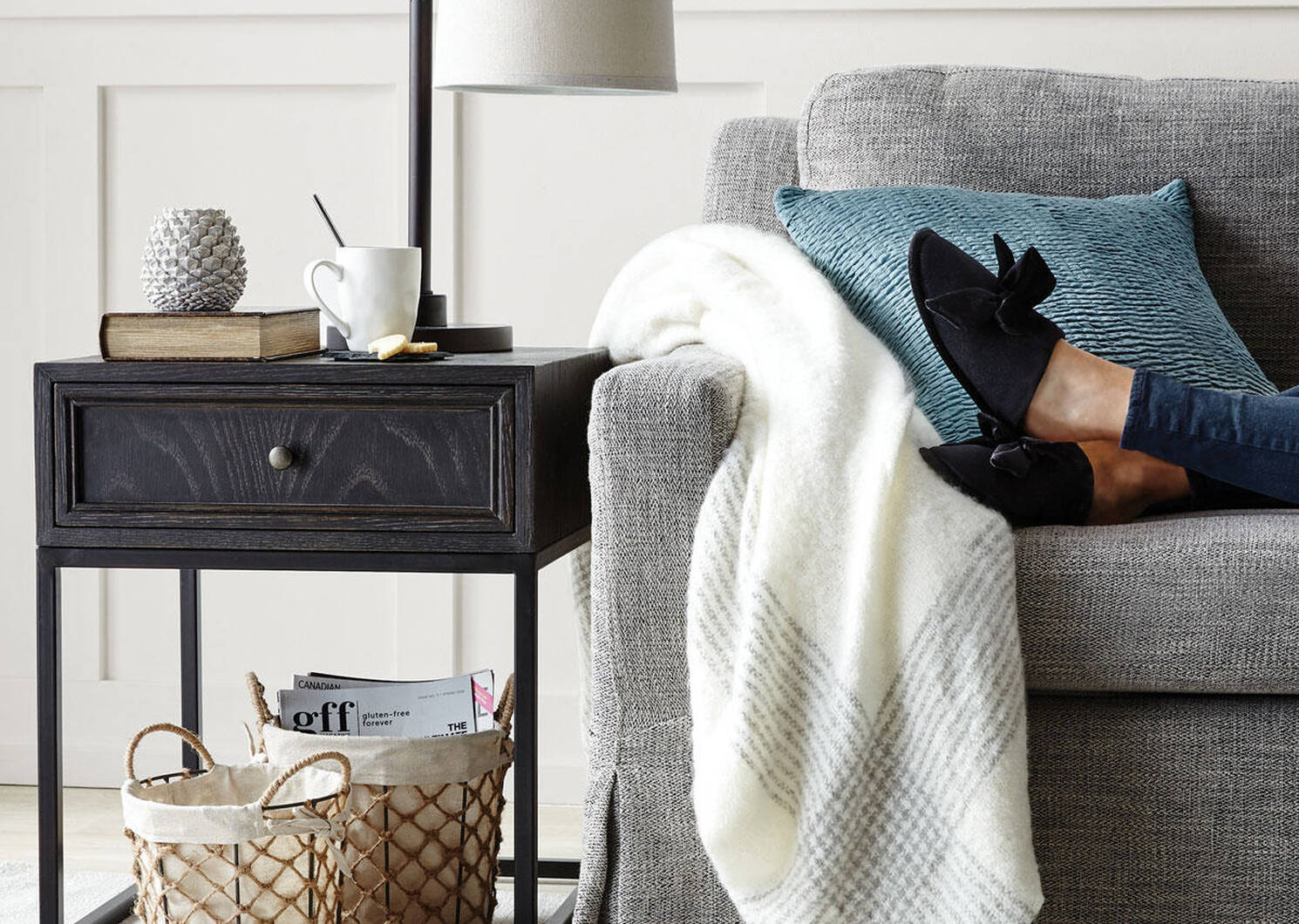 Hemlock Sofa -Fairview Pebble