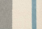 Jeté rayé Cade ivoire/gris/bleu