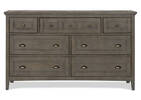Parker 7 Drawer Dresser -Heron Grey