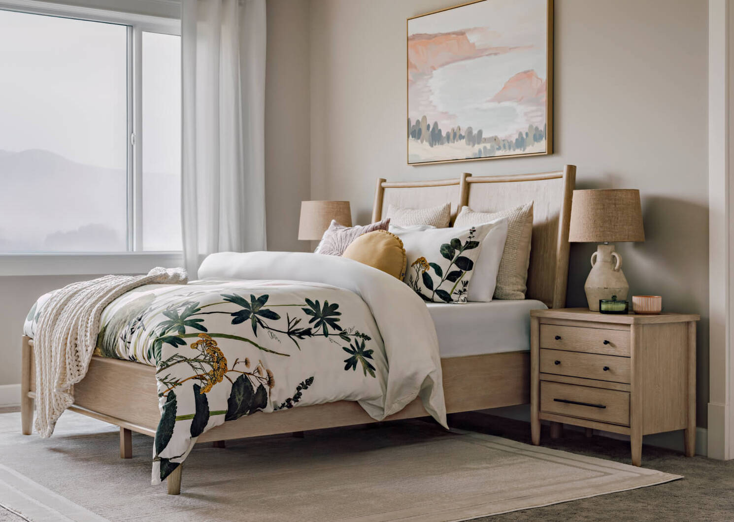 Lea Floral Cotton Duvet Set King Multi