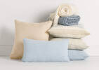Moreton Stripe Pillow 20x20 Iv/Sand/Blue