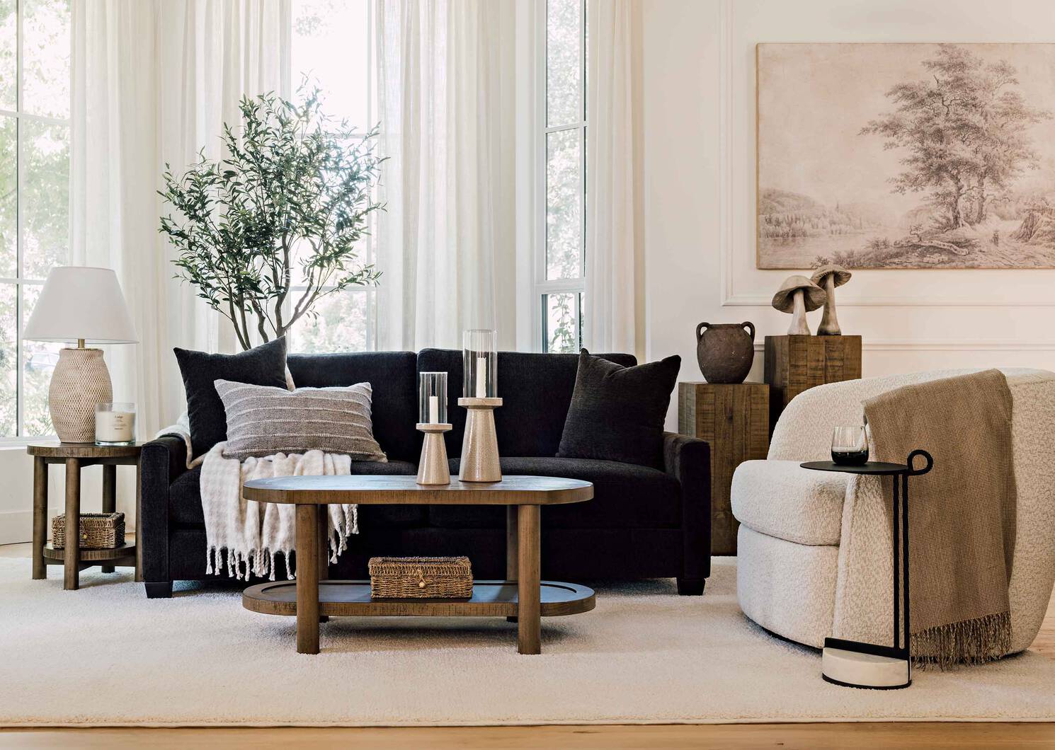 Langdon Side Table -Nuovo Sand