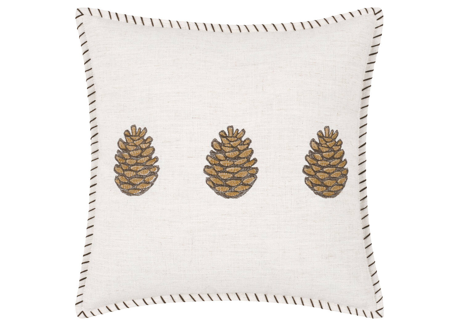 Acorns Pillow 20x20 Ivory/Brown
