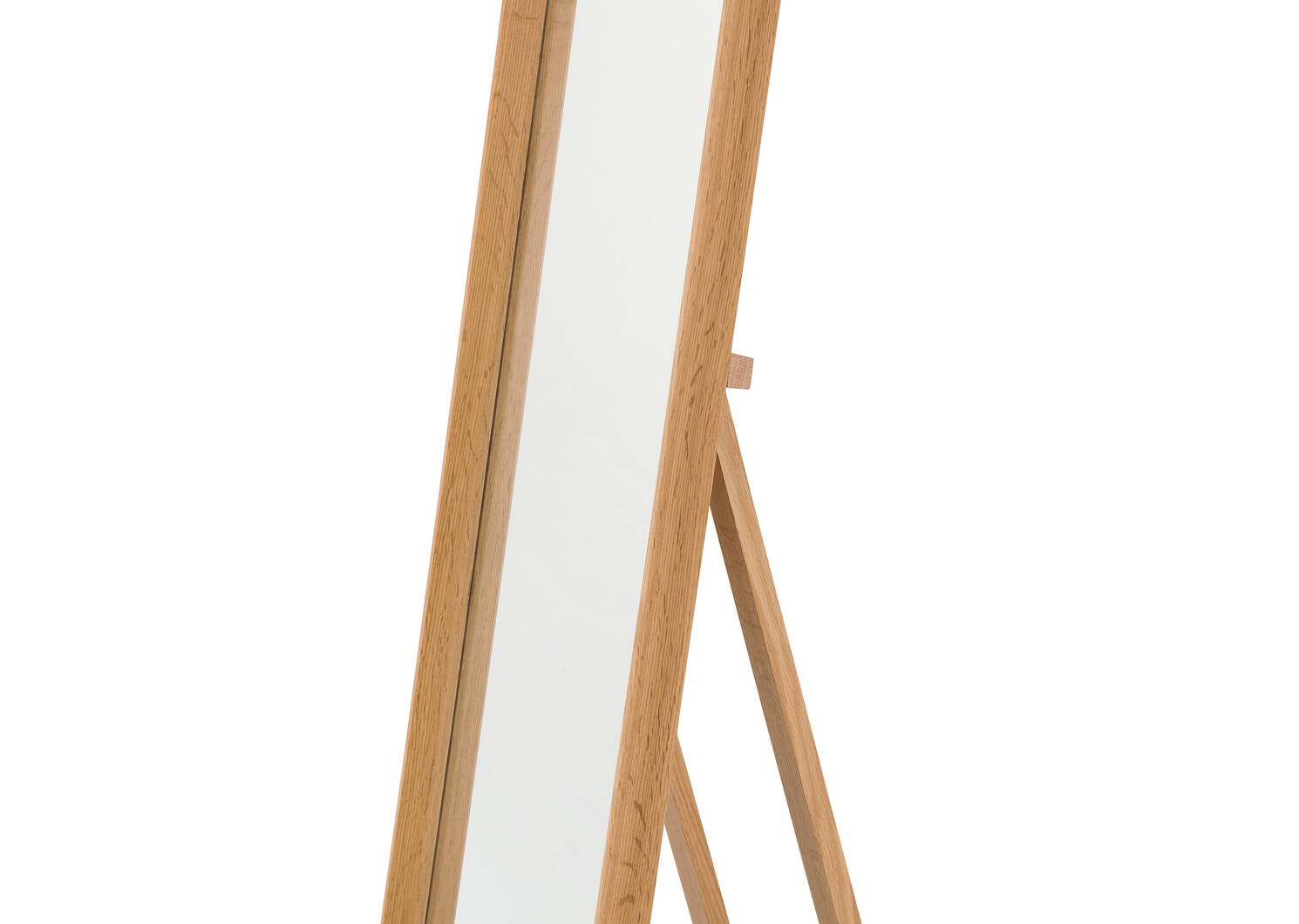 Miroir plein pied en chêne Ruben naturel