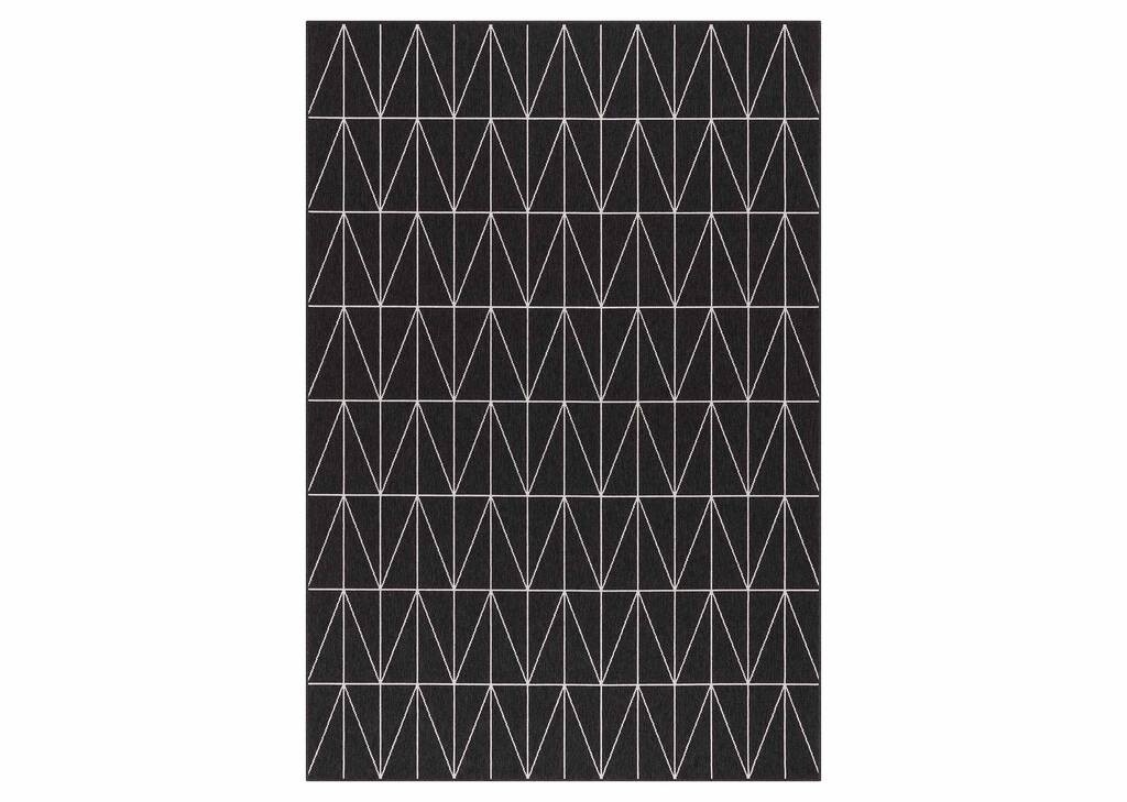 Matira Rug 79x114 Tile Black/Ivory