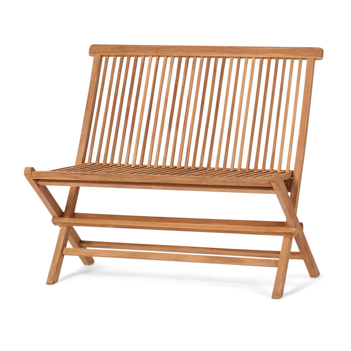 Sumatra Folding Bench Teak Natural Urban Barn
