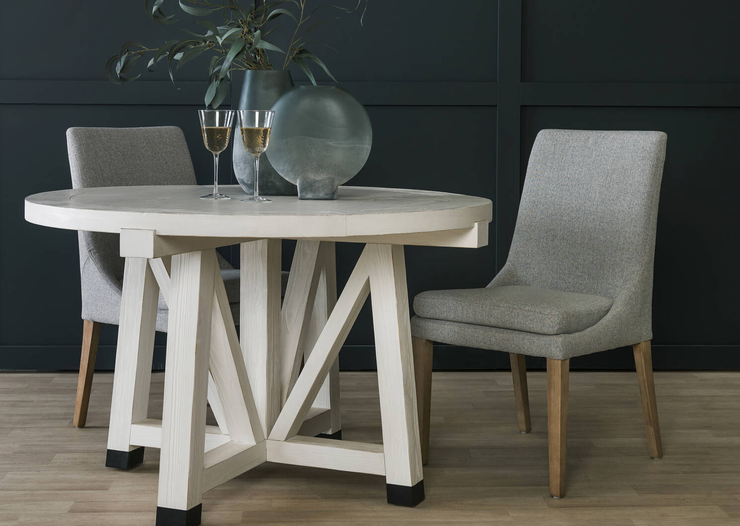 Murdoch Dining Chair -Cyrilo Silver/Fawn