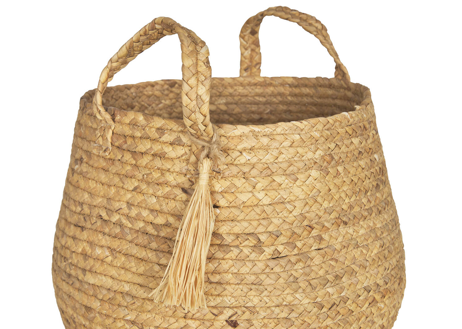 Grand panier pompon Estefany naturel