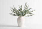 Vase Genelle et branches de feuilles Linnea