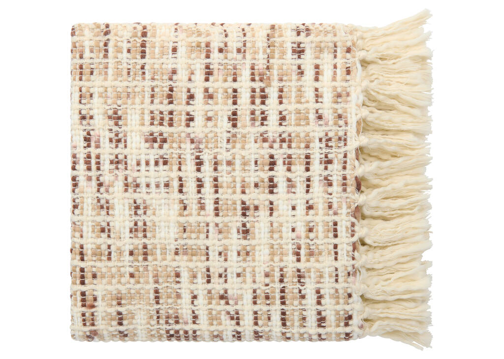 Mazie Throw Ivory/Tan/Rust