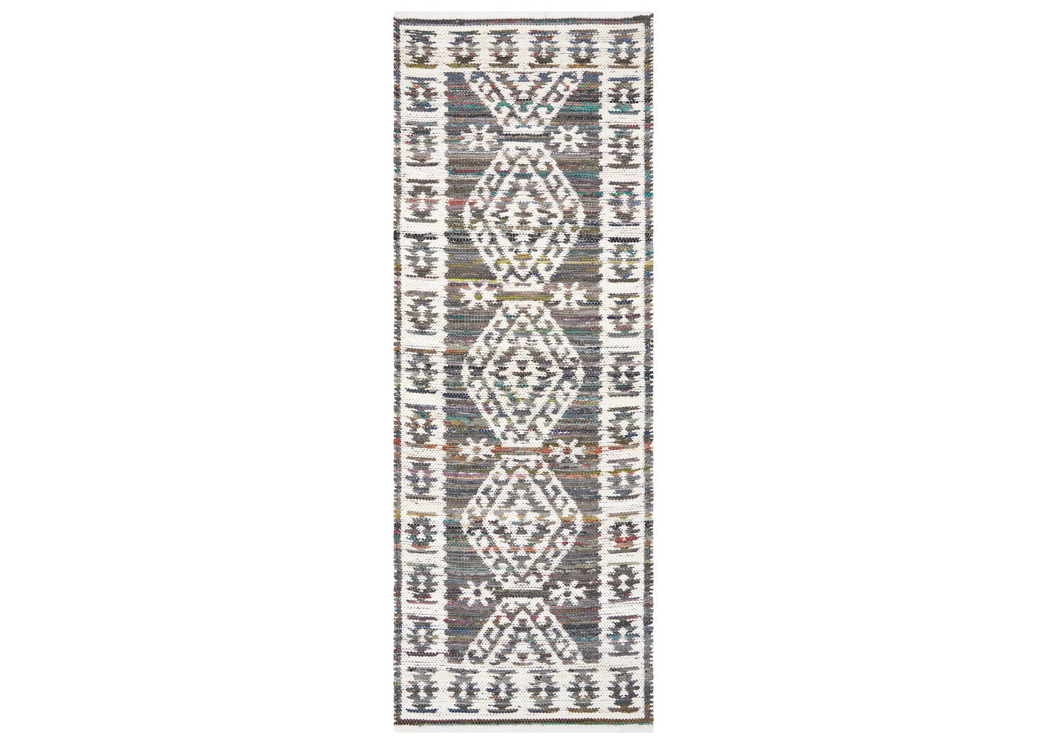 Tapis de couloir Marchant 30x84 gris/bl