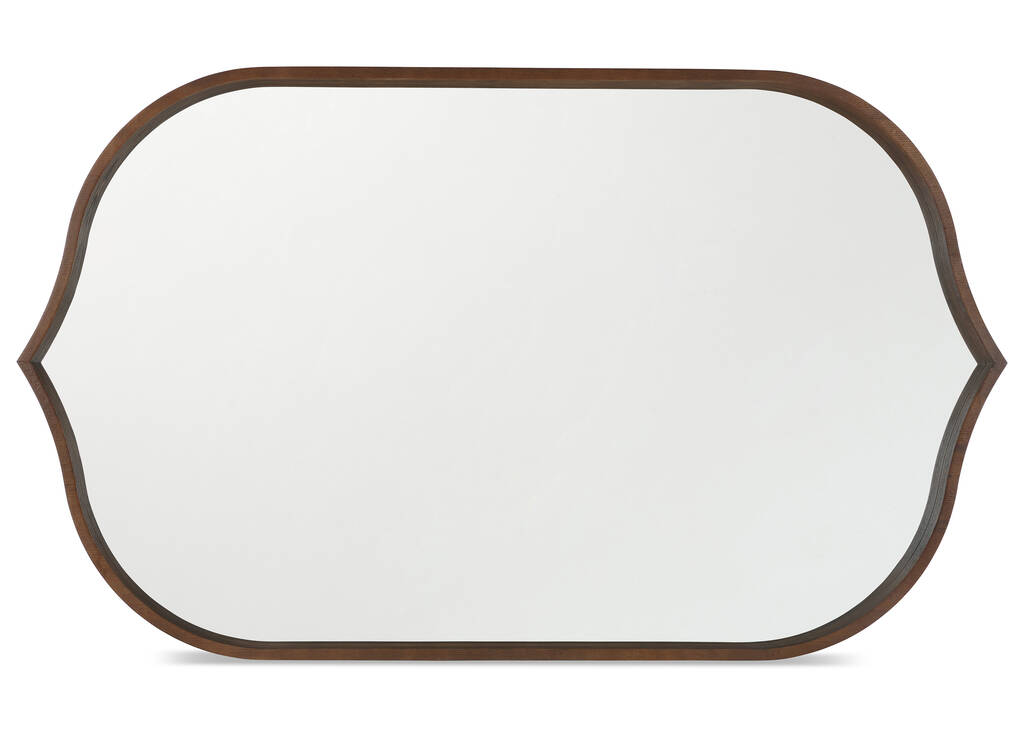 Ashern Wall Mirror Walnut