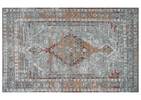 Curio Rug - Blue/Rust