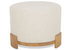 Aly Velji Ottoman -Natural/Ivory