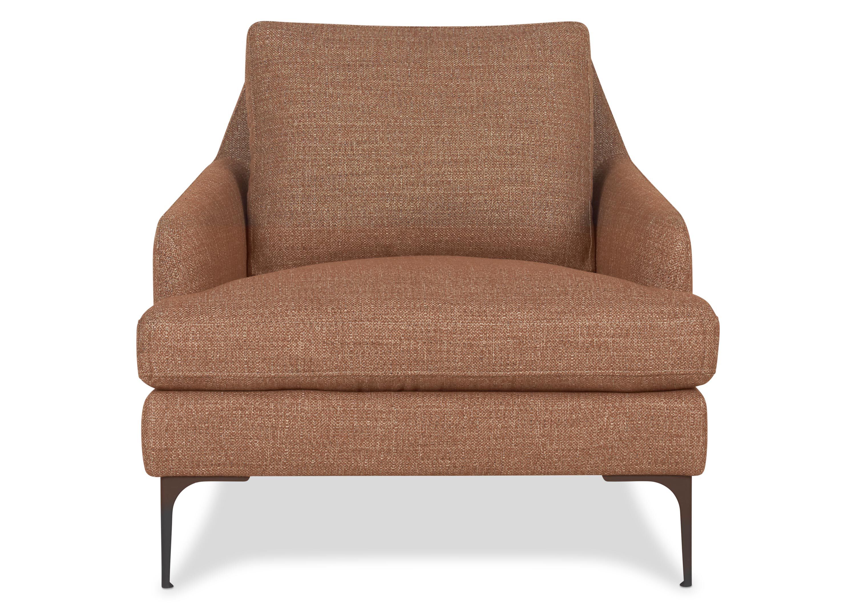 rust armchair