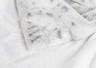 Alpine Faux Fur Throw Snow Leopard
