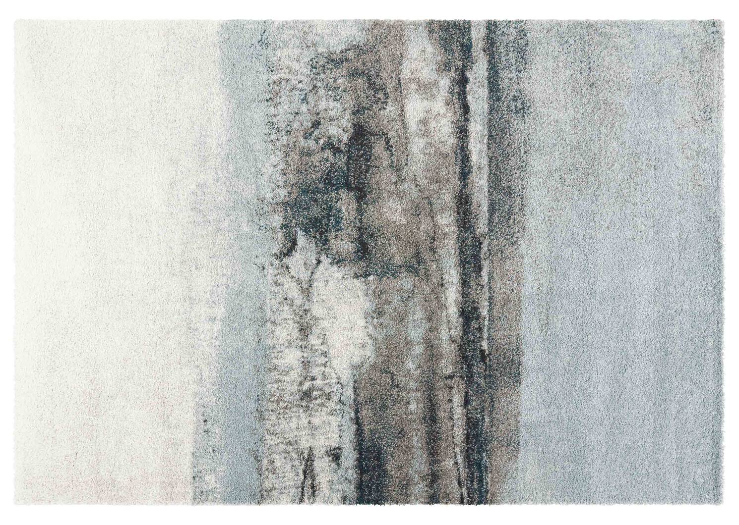 Arno Rug 94x130 Blue/Ivory/Grey