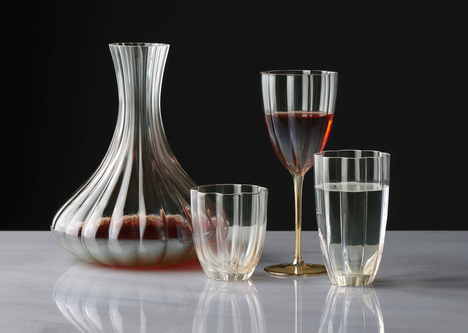 Verre court Phoebe ambre