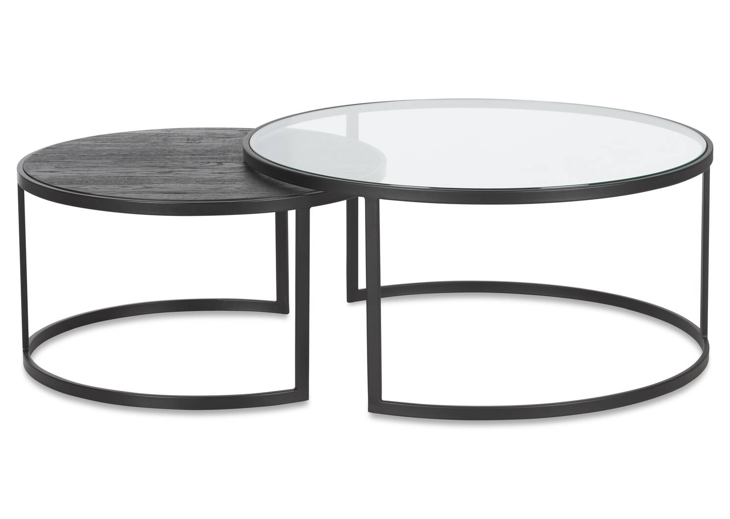 Tables basses gigognes Madera -chêne nr