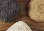 Delgado Round Jute Floor Cushion