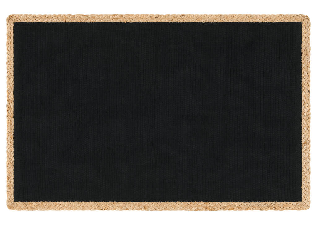 Randell Accent Rugs Black/Jute