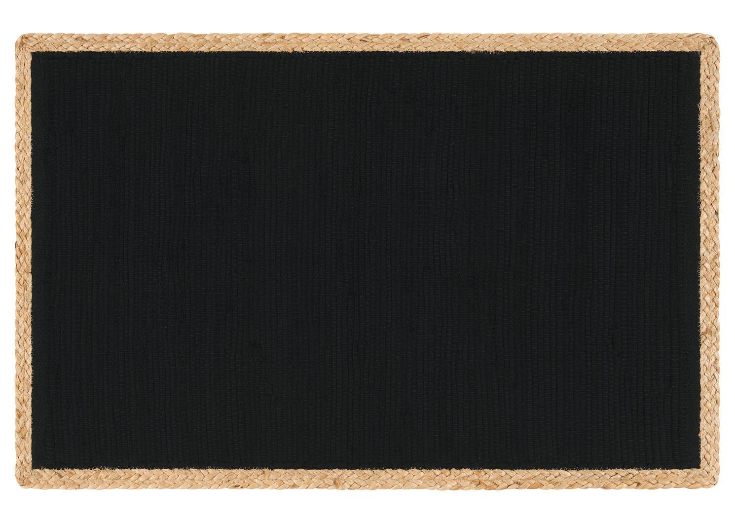 Randell Accent Rugs Black/Jute