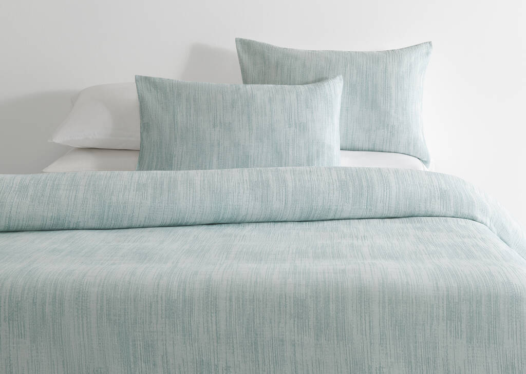 G ens. housse de couette cot. Elara bleu