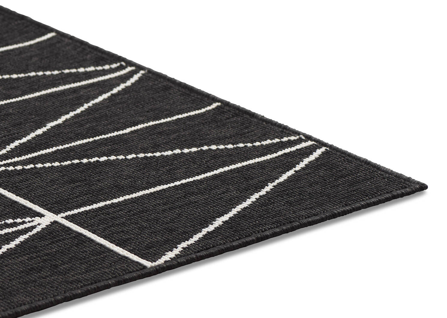 Tapis tuiles Matira 63x91 noir/ivoire