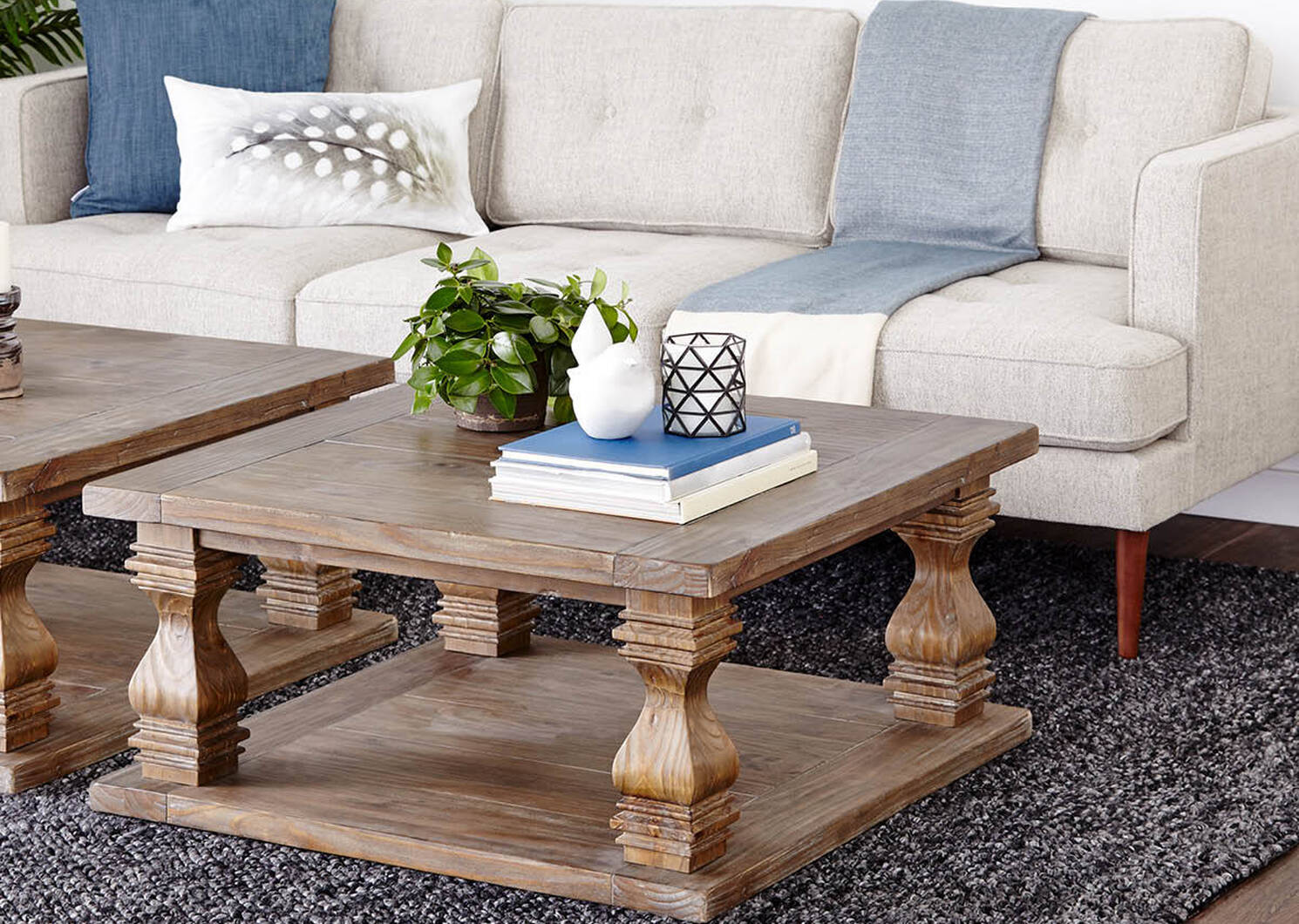 Sussex Square Coffee Table -Brule Pine