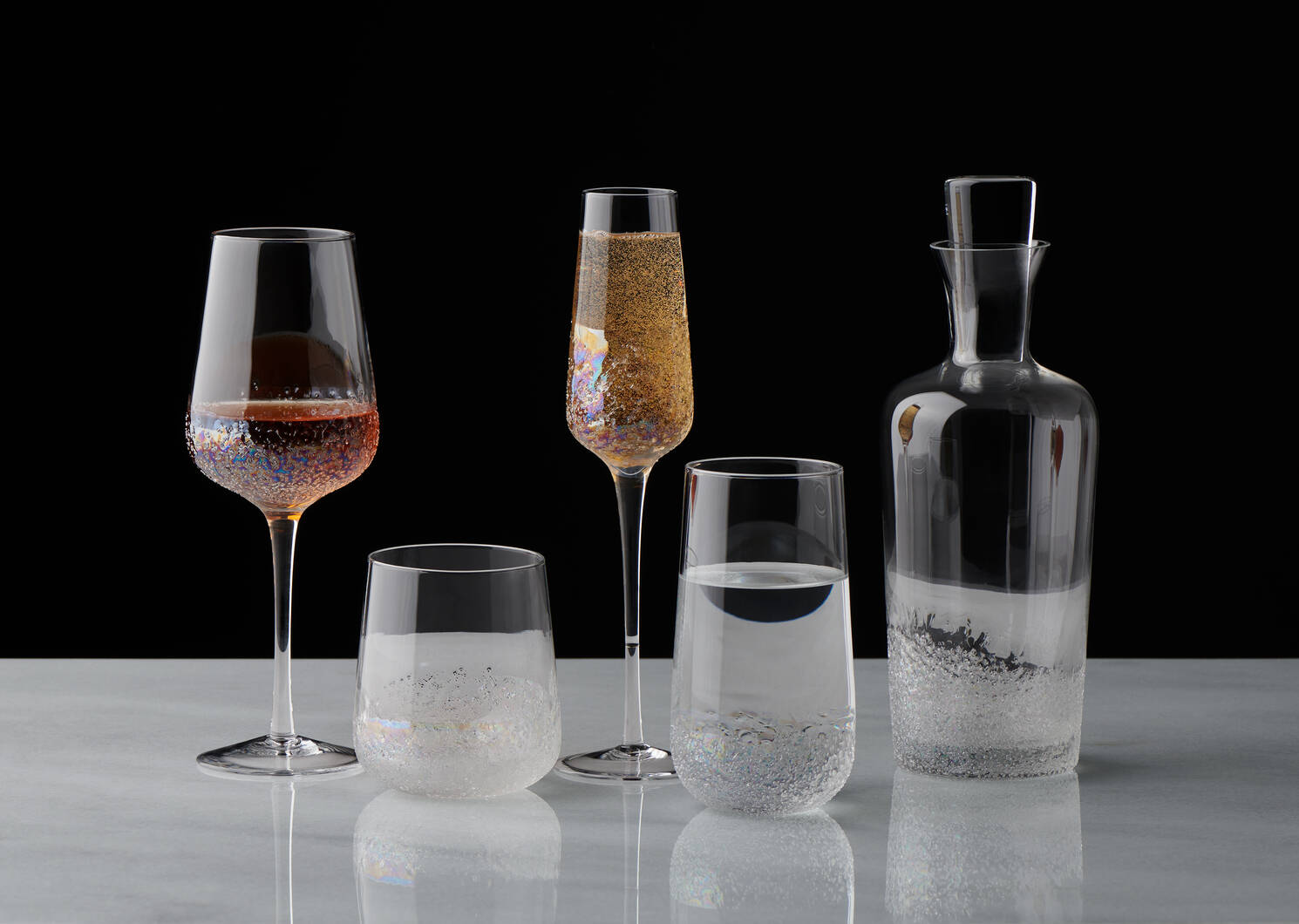 Verre à vin Bliss iridescent