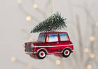 Ornement arbre Holiday Racer rouge