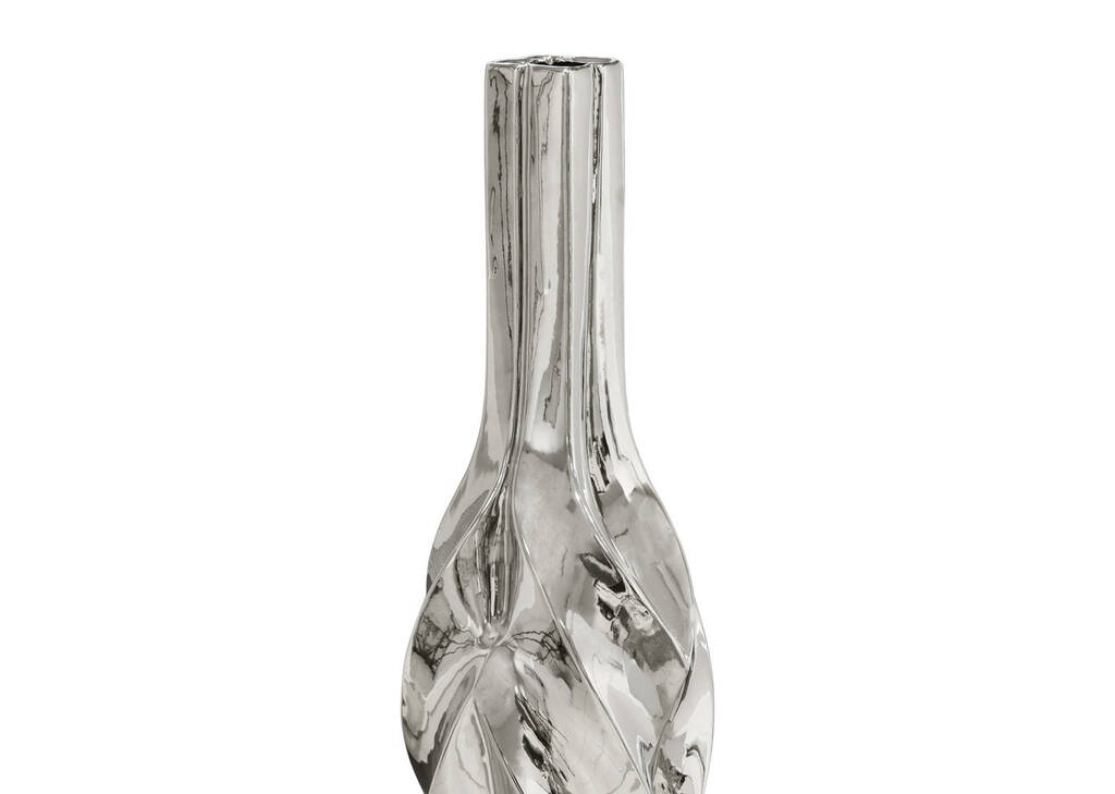 Petit vase Cherice argenté