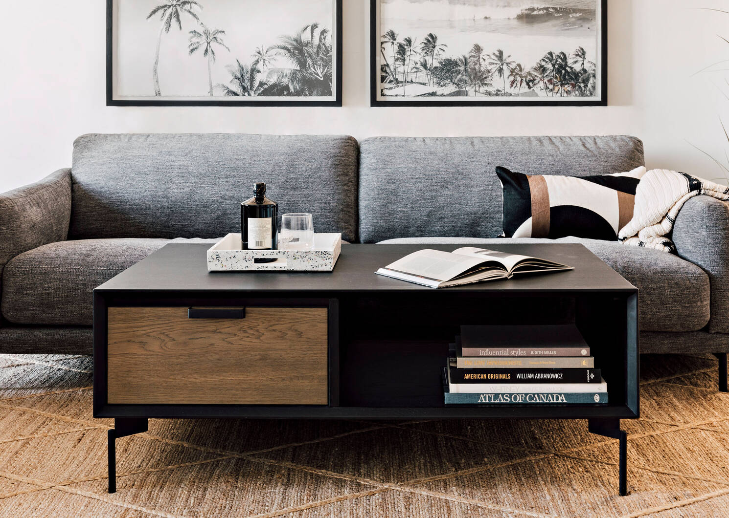 Melville Coffee Table -Raven Umber