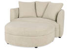 Ensemble fauteuil et repose-pieds Alma -Cali taupe