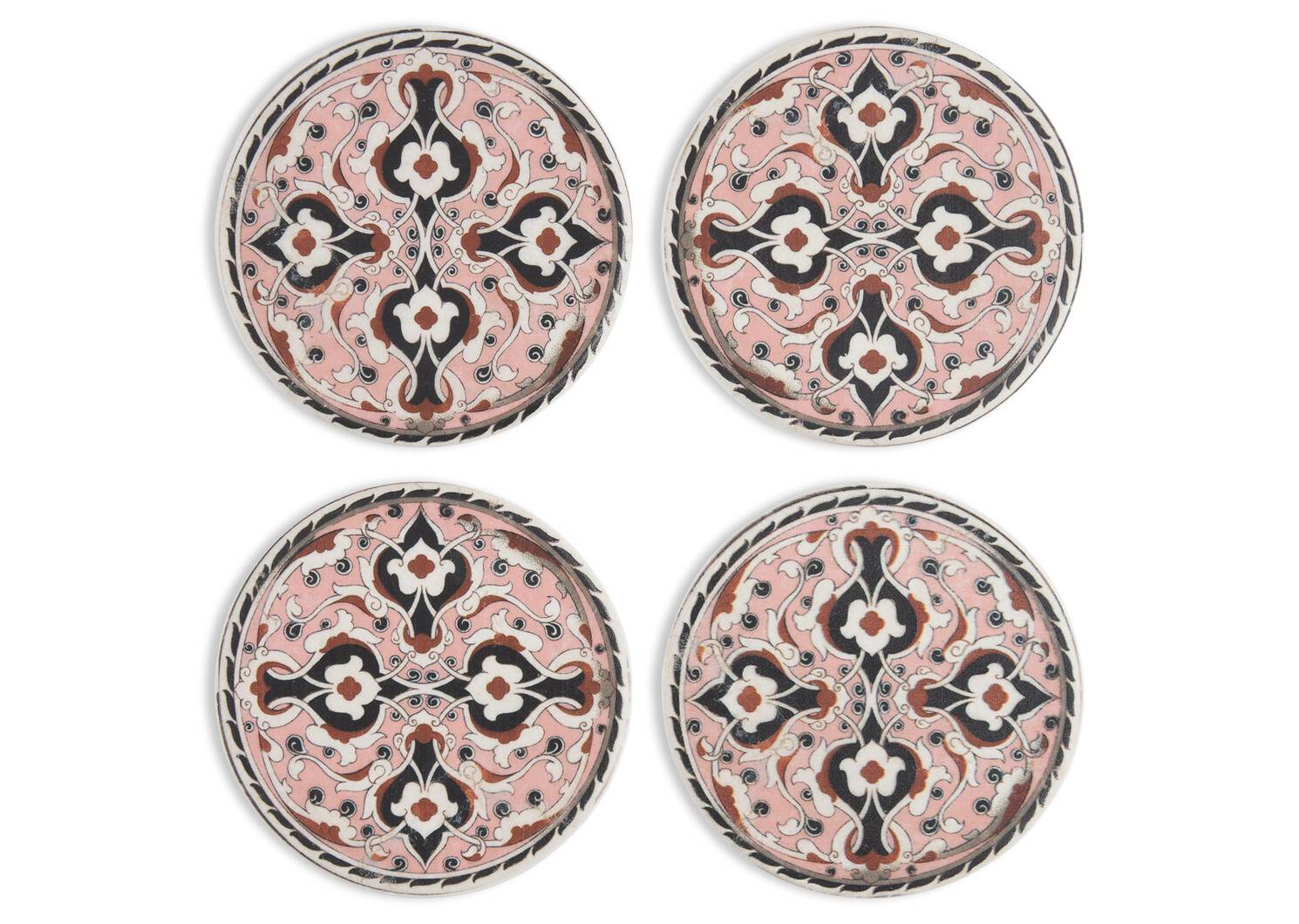 Ensemble de sous-verres Tangalle rose