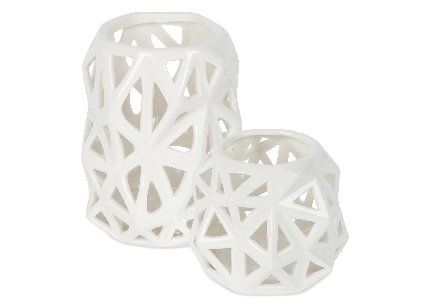Anais Tealight Holders - White