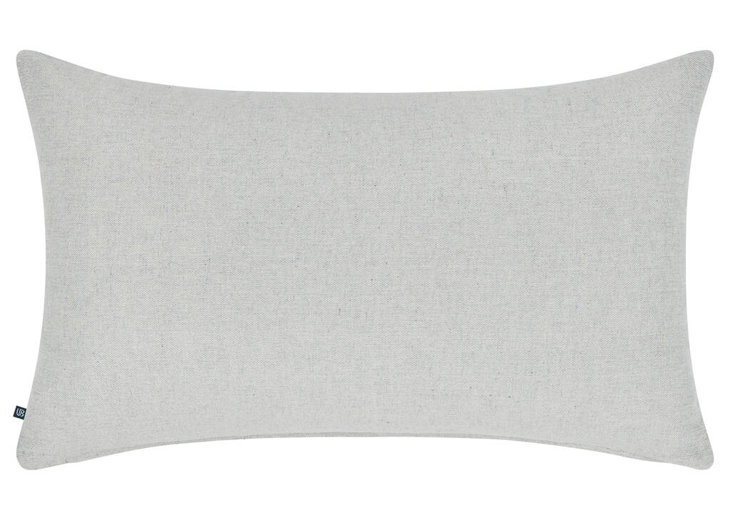 Zena Cotton Floral Pillow 14x24 Iv/Blue