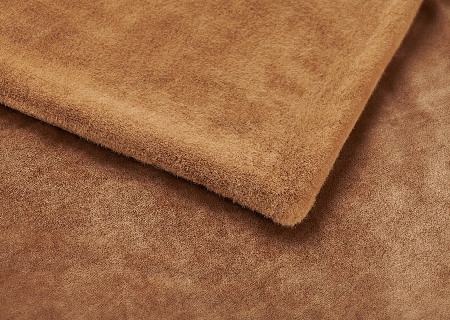 Laurent Faux Fur Throw Caramel