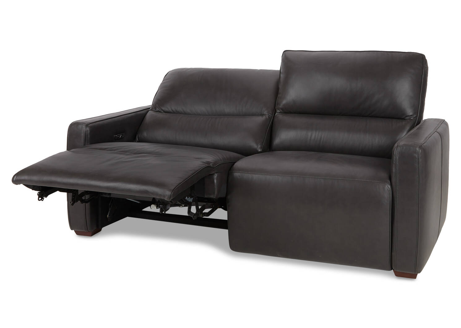 Encore Leather Reclining Sofa -Bram Coal