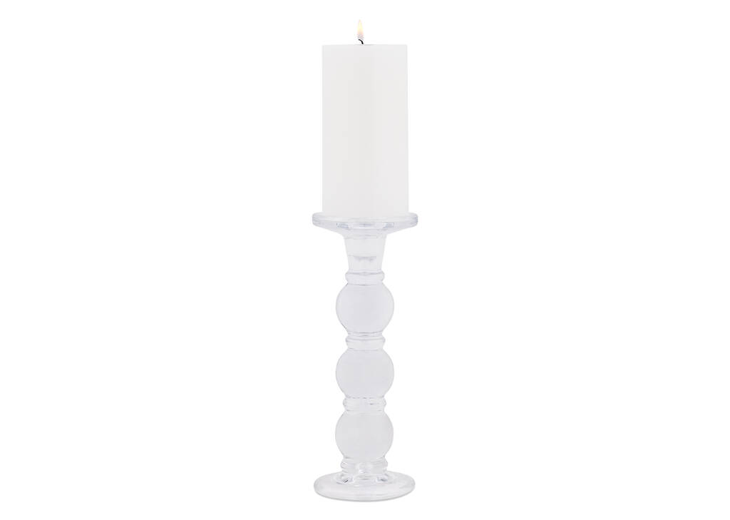 Octavia Candle Holder Tall Glass