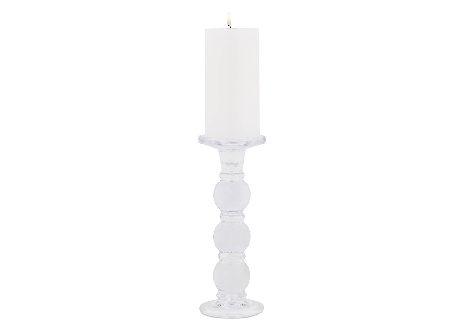 Octavia Candle Holder Tall Glass