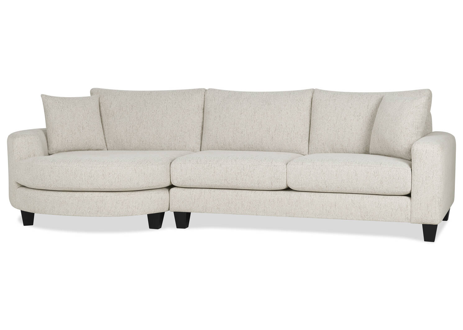 Bronx Round Chaise LCF -Fairfax Oyster